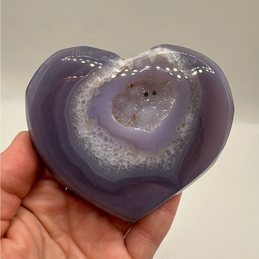Druzy Agate Heart 1